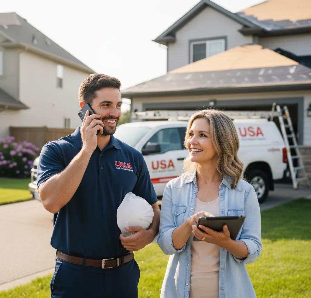 USA Roof Repair Experts customer support in Hiddenite